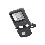 Ledvance LED Breedstraler Endura Zwart 10W 800lm 100D - 840 Koel Wit | IP44 - Bewegings- en lichtsensor - Symmetrisch