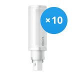 Voordeelpak 10x Philips CorePro PL-C LED 4.5W 840 | Koel Wit - 2-Pin - Vervangt 10W & 13W
