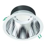 Philips LED Downlight Coreline DN142B Aluminium Wit 19.2W 2300lm 60D - 840 Koel Wit | Zaagmaat 200mm - IP54 - UGR<19 - Dimbaar