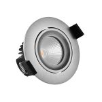 Noxion LED Spot Hydro Vuurvast  Aluminum 8W 585lm - 927 Zeer Warm Wit | Zaagmaat 83mm - IP65 - Beste Kleurweergave - Dimbaar