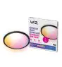 WiZ Smart LED Plafondlamp SuperSlim Zwart 22W 2600lm - 922-950 Afstembaar Wit + RGB | IP20 - Beste Kleurweergave - Wifi Dimbaar