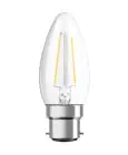 Ledvance Classic Performance LED Lamp B22d Kaars Filament Helder 2.5W 250lm - 827 Zeer Warm Wit | Vervangt 25W