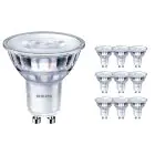 Voordeelpak 10x Philips Corepro LED Spot GU10 PAR16 3W 230lm 36D - 830 Warm Wit | Dimbaar - Vervangt 35W